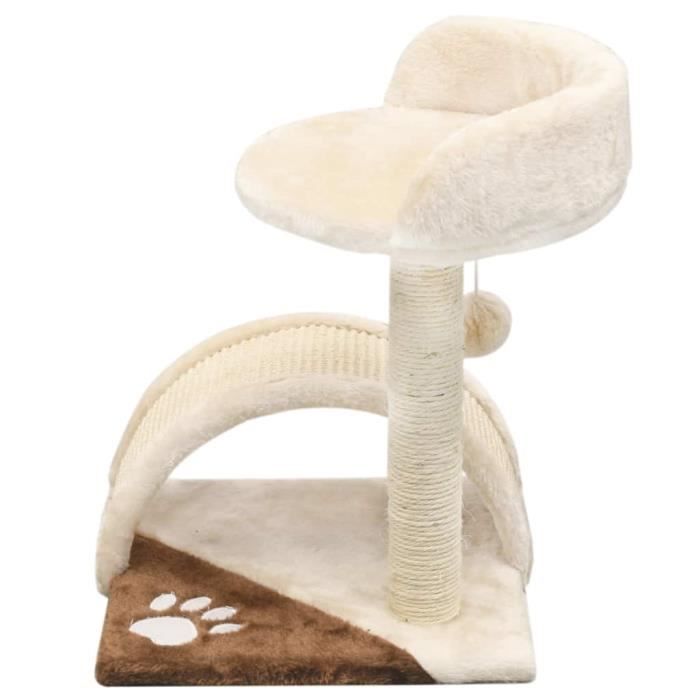 VidaXL Cat Tree with Sisal Scratching Post 40 Cm Beige and Brown