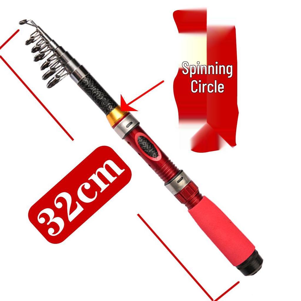 Компактное сверхжесткое углеволоконное морское удилище: Портативное, Мини-удилище для рок-фишинга на коротких дистанциях.