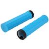 1Pair Mountain Bike Silicone Handlebar Grip Cover Unilateral Locked Non slip Bicycle Accessory(blue )