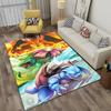 Японское Аниме Покемон Пикачу Ковер, Ковер для Дома Гостиная Спальня Диван Придверный Коврик Кухонный Декор, Нескользящий Коврик для Пола