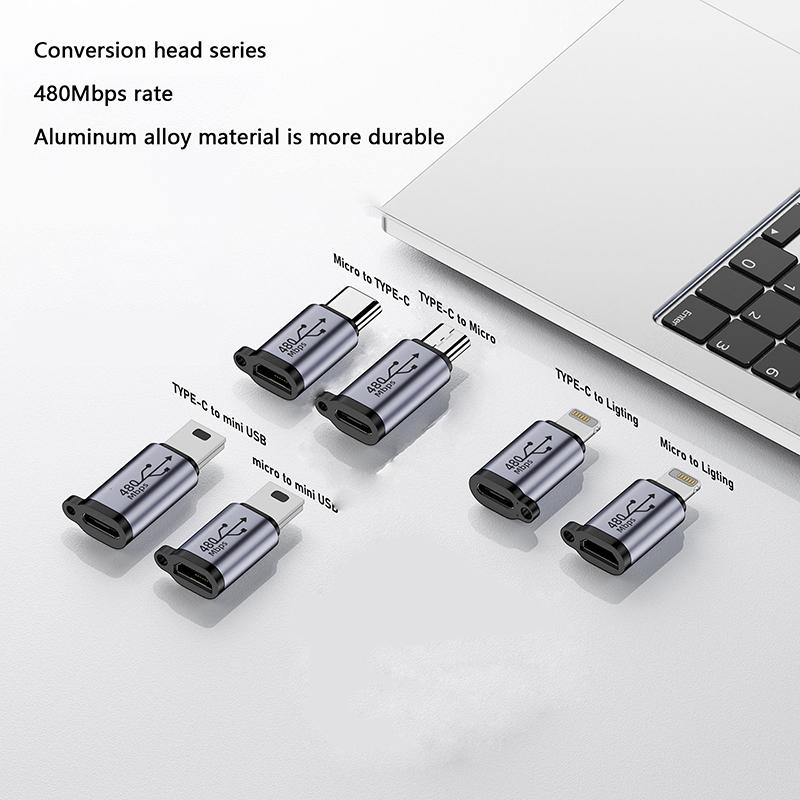 1 шт. USB-C в Micro Usb Mini Usb адаптер Type-C Female в Micro Usb Male конвертер для телефона планшета камеры зарядного адаптера