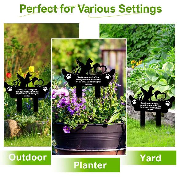 Pet Grave Markers,Metal Pet Headstone for Lost Dog Sympathy Gift,Waterproof Grave Markers for Garden or Indoor,Dog Tombstone Garden Memorial Stake