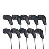 Scott Edward 11PCS Wedge Iron Golf Headcover Set PU водонепроницаемый и прочный сильный магнит, большой размер подходит для большинства брендовых клюшек