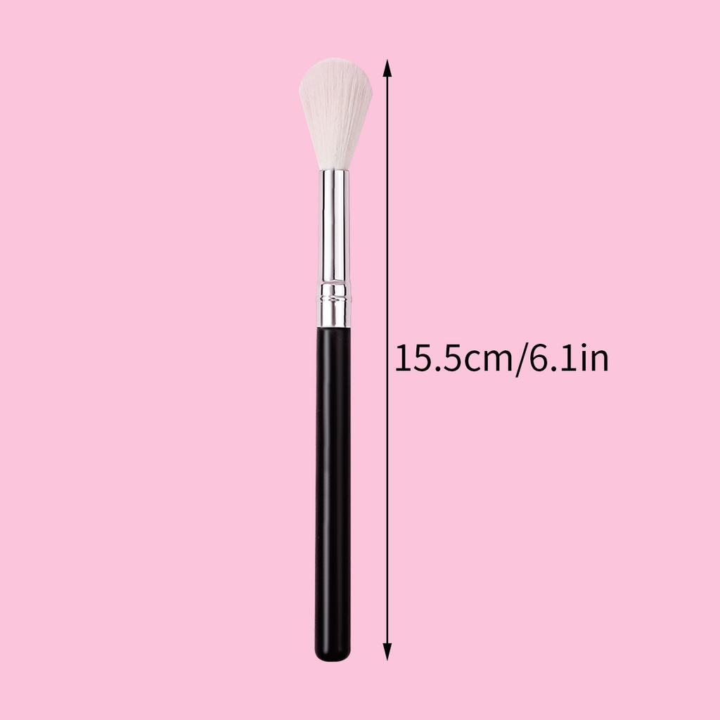 Single Small Flame Highlighter Brush Vegan Luxury Professional Makeup Brush Small Blush Brush Smudge Brush Nose Shadow Brush