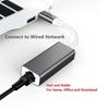 Адаптер USB Ethernet Type C к RJ45, 100 Мбит/с, Plug and Play для ПК, ноутбука, настольного компьютера
