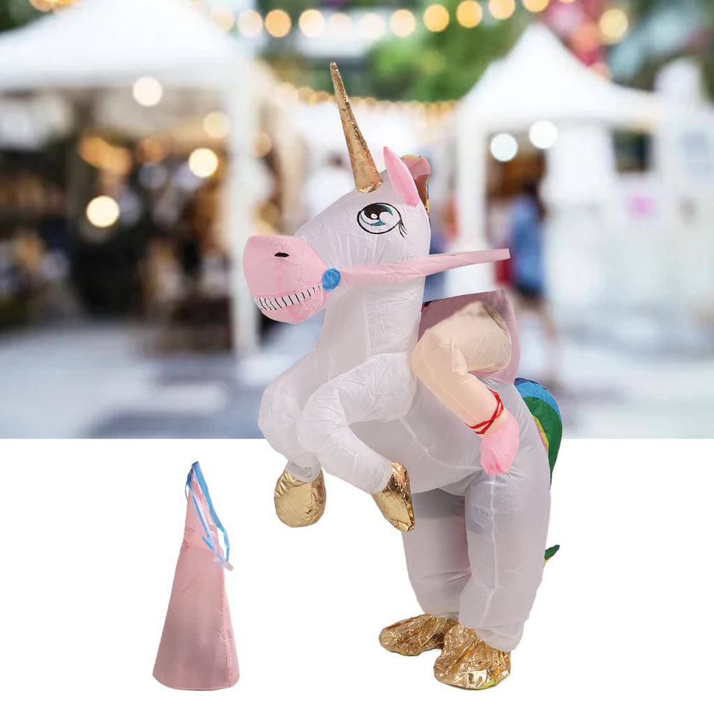 Надувной костюм для верховой езды, легкий, безопасный, милый, надувной, ездовой, костюм животного для вечеринки, косплей