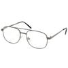 Очки для чтения Fujita Optical для мужчин, металлическая оправа, сила +1.0, Цвет: оружейный металл, Модель: K-16 +1.00