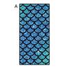 Bright Colors Mermaid Pattern Strong Water Absorption Beach Towel Swimming Sport Oversized Bath Blanket Beach Accessories