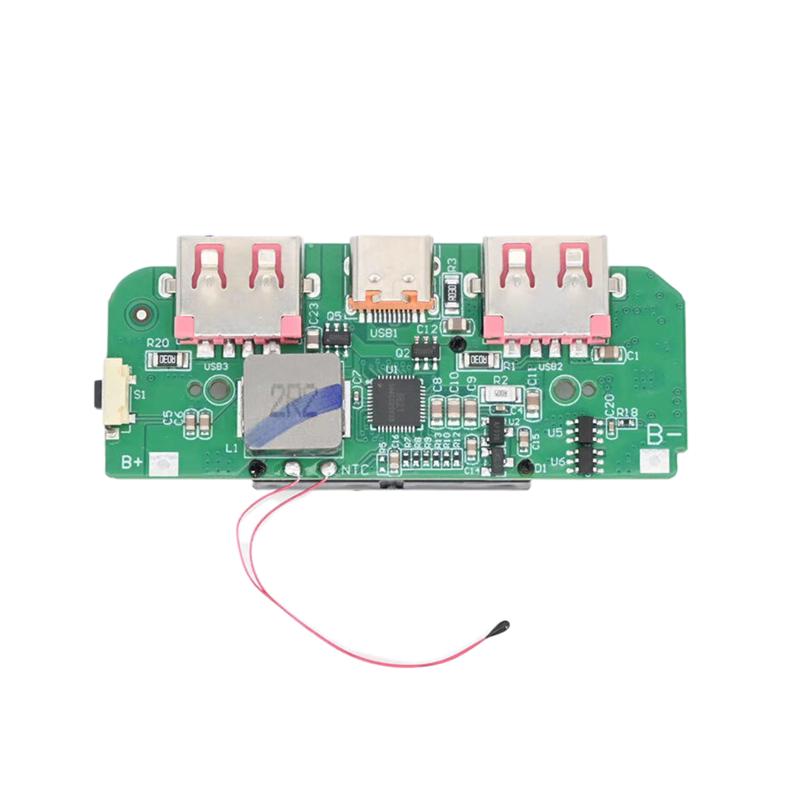 1 шт. Двунаправленное быстрое зарядное устройство Понижающий преобразователь Модуль мобильного питания DIY Материнская плата питания с дисплеем Type-C USB 22.5 Вт