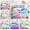 3D Mermaid Bedding Set for Girls' Room Fantasy Print Duvet Cover and Pillowcase 2/3 Pieces DE155 * 200 Full Size Quick Drying Home Decoration