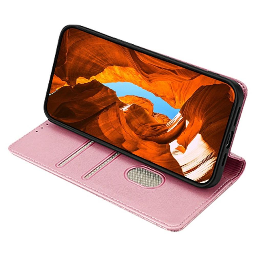 For Oppo A5x 5G Case Wave Shape RFID Blocking PU Leather Wallet Stand Phone Cover
