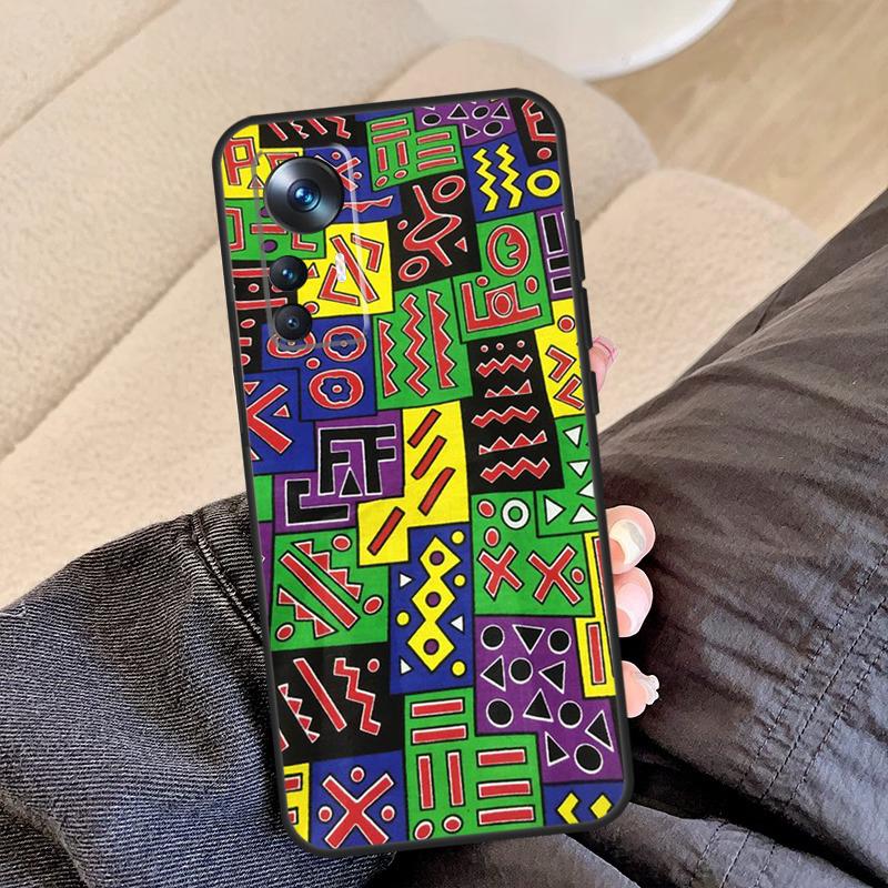 African Wax Print For Xiaomi POCO C65 F5 X5 X4 X3 Pro F3 F4 M5s Mi 14 13 Pro 11T 12T 13T 12 Lite Phone Case
