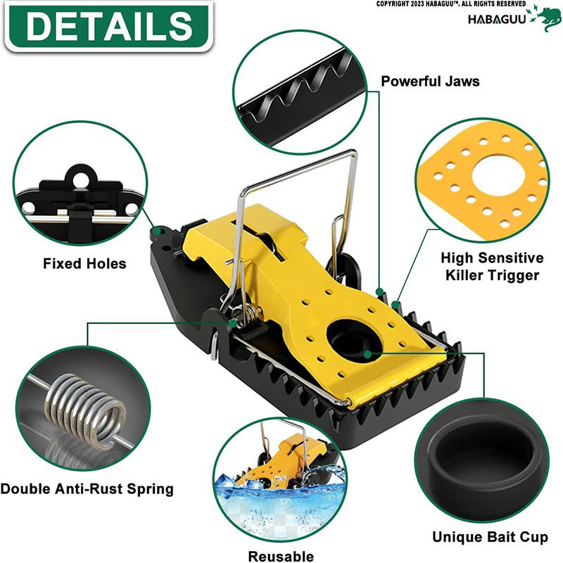 Пластиковая ловушка для мышей, ловушка для крыс, быстрый эффективный сейф для складской садовой кухни