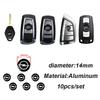 2/5/10Pcs 14mm Car Key Emblem Stickers Auto Control Key Logo Accessories For Insignia Astra Antara Meriva Zafira H G Corsa