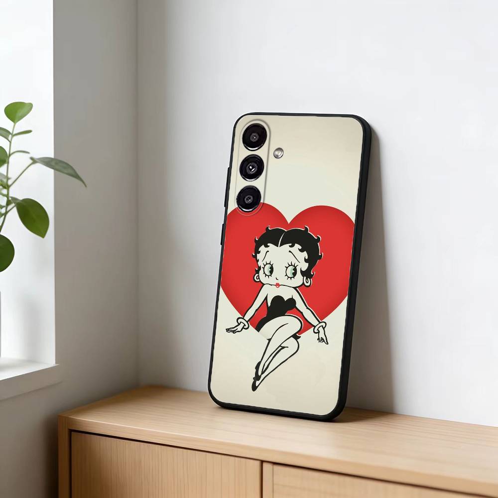Betty HOT Boop Phone Case For Samsung Galaxy A91,80,73,72 ,71,53,52,32 ,31,22,21s,20,Soft Black Case
