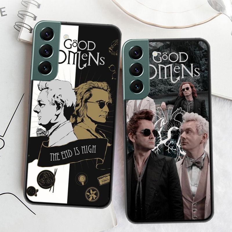 Чехол для телефона Good Omens для Samsung Galaxy S22 S25 Ultra S21 S10 Plus S26 Edge S20 S23 S24 FE Чехол Силиконовый Мягкий ТПУ Прозрачный