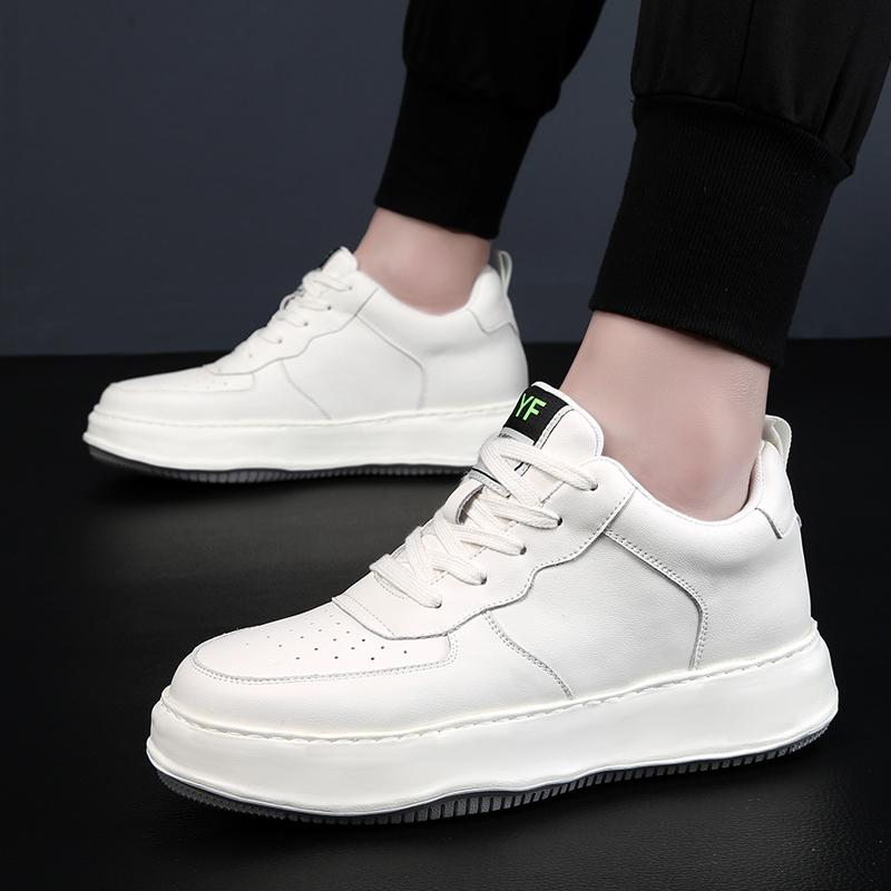 New Men Casual Leather Shoes Classic Lace-Up Antiskid Sports Shoes Outdoor Wear-Resistant Vulcanized Shoes High-Quality Men Shoe