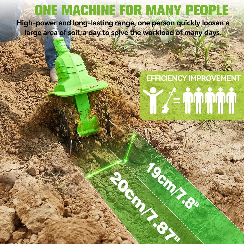 ONEGREEN 2-в-1 Электрический культиватор-рыхлитель Газонокосилка Мотоблок Для обработки почвы Скарификатор Инструмент Для аккумулятора Makita 18V Штырь