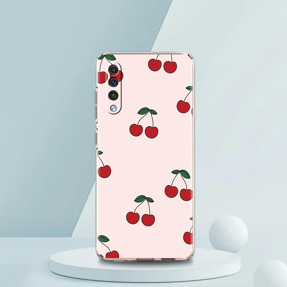 Милый чехол для телефона с вишневым бантом для Samsung A16 A14 A12 A22 A32 5G A34 A42 A52 A54 A50 A70 A30 A40 A20E A10S A20S A02S A04S A06