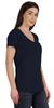 Inkmeso V Neck Basic Tee Classic Fit Short Sleeves Tshirt For Women Summer Cotton Tops