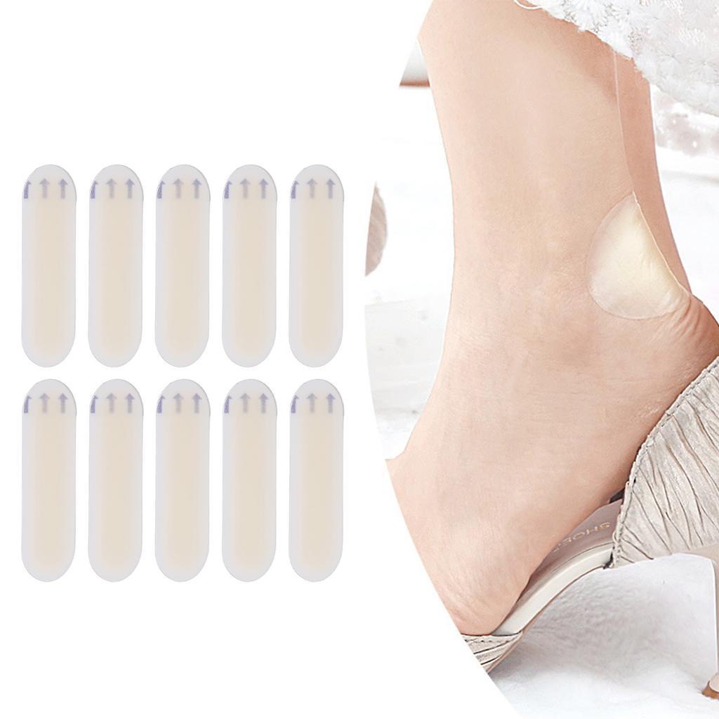 10 шт. гелевых накладок для защиты от мозолей 20x60 мм, наклейки для защиты от мозолей, предотвращающие износ стопы, гелевые накладки на высокие каблуки