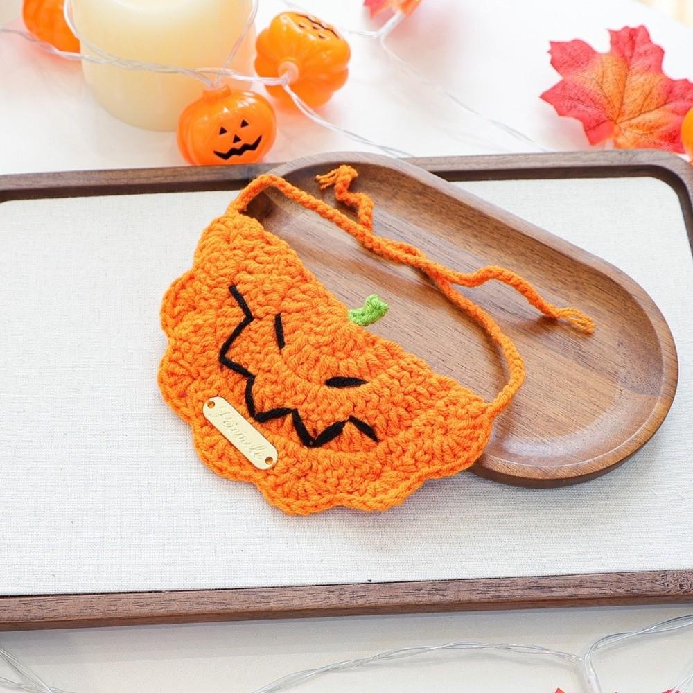 Washable Pet Bib Breathable Cat Knitted Scarf Cute Puppy Collar for Puppy Supplies