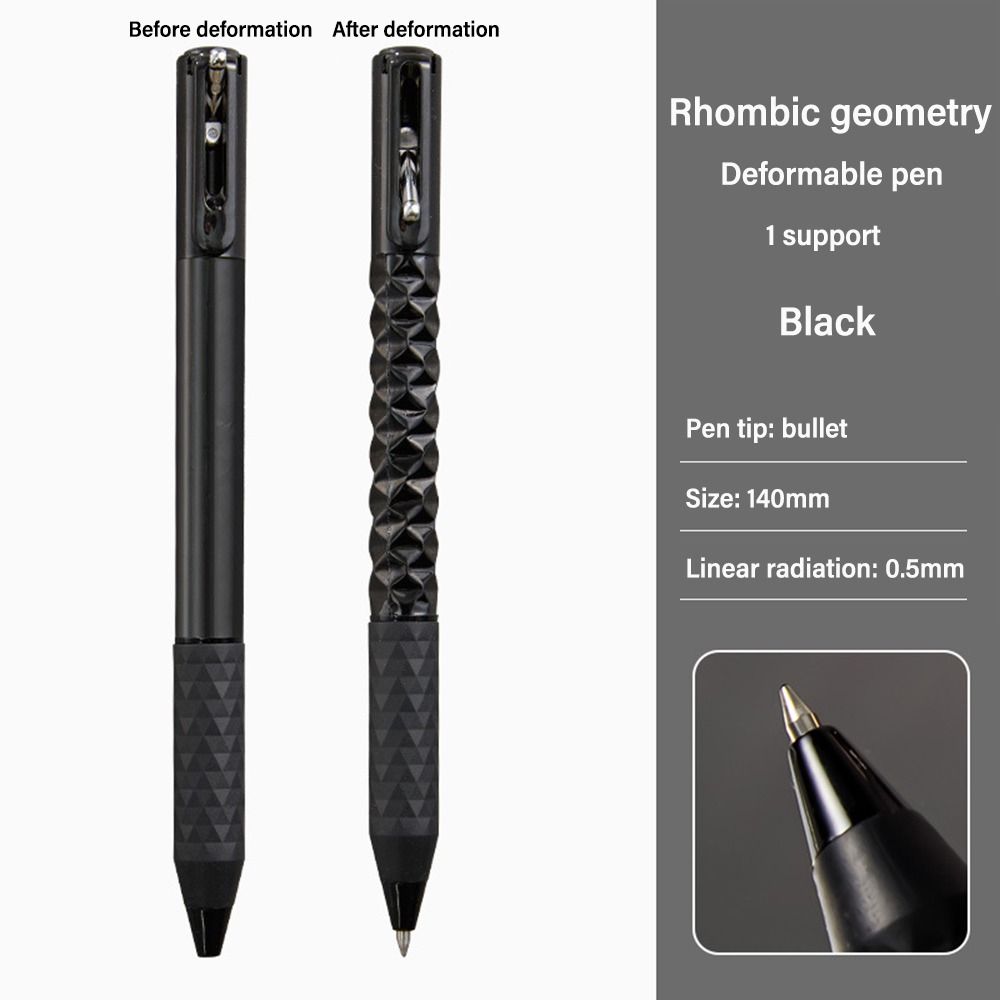 Shape Change Decompression Pen 0.5mm Black Ink Neutral Pen Intersting Writing Tools Gift