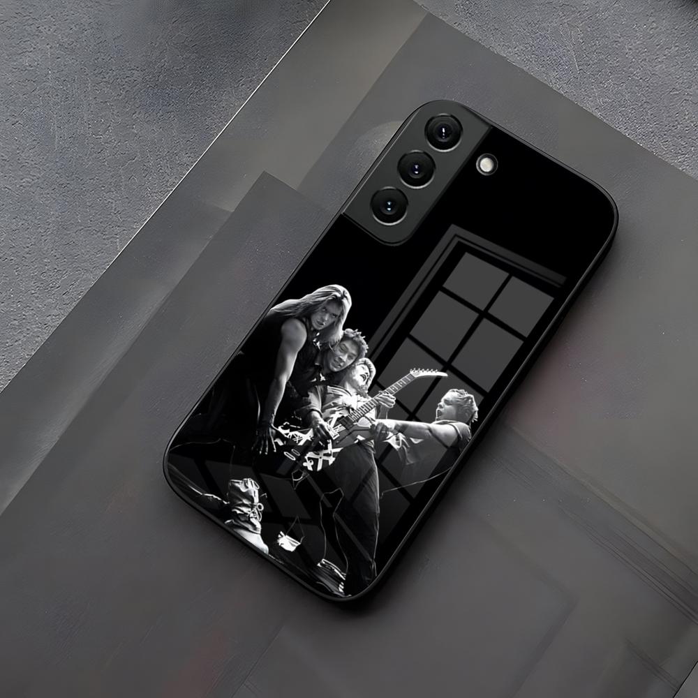 Eddie Van Halen Graphic Guitar Phone Case Glass For Samsung Galaxy S23 S24 S21 S25 S22 S20 Ultra Fe Plus A55 A15 A14 Coque