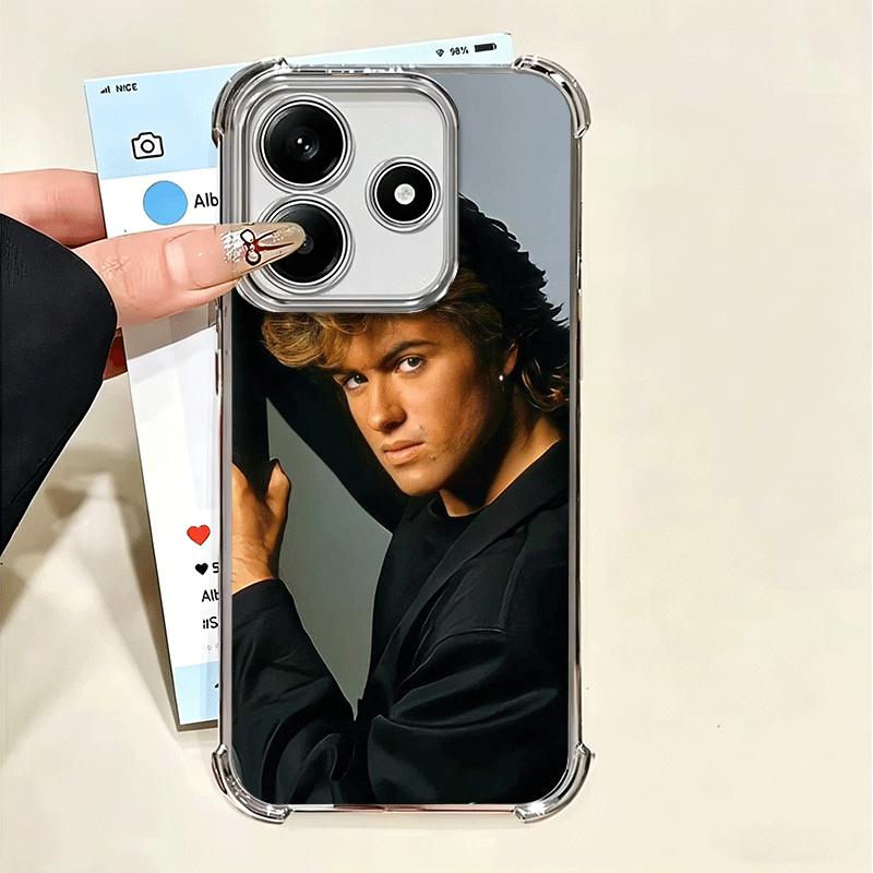 Мягкий чехол для телефона George Michael для Xiaomi Poco X7 X8 Pro Max X6 X5 X3 F8 Ultra F7 M8 M7 M5S Redmi 15C 15A 15 14C 13C 12C 13 12