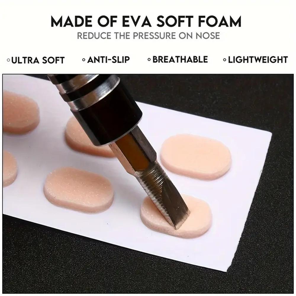 Самоклеящиеся мягкие пенопластовые противоскользящие носоупоры для очков, защита для очков, губка для переносицы, мгновенный эффект лифтинга для комфортного ношения