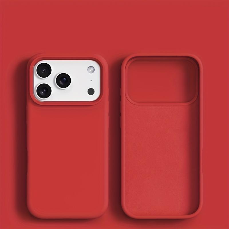 Жидкий силиконовый чехол для телефона для iPhone 17 Air 16 15 14 13 12 Pro Max Мягкий чехол для iPhone 16 15 14 Plus Чехол Аксессуар