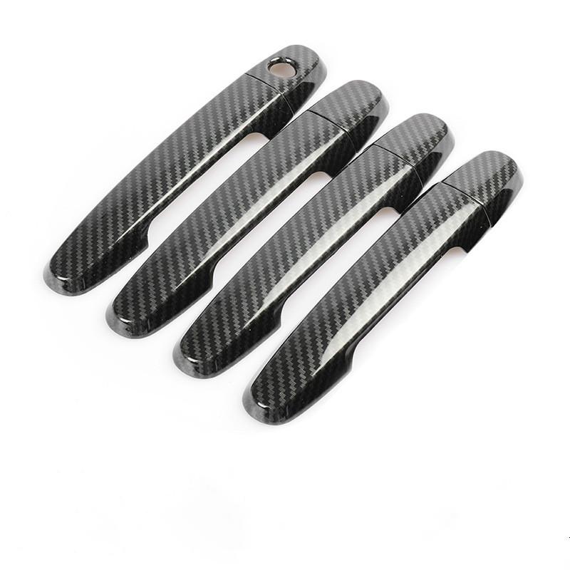 For BYD F3 Carbon Fiber Car Door Handle Cover Trim Styling Accessories Overlay