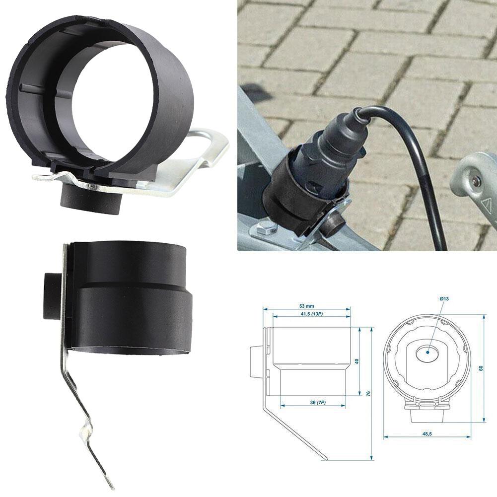 1 PCS Trailer Plug Holder Universal Weatherproof Protective Rigid Accessory For 7 To 13P Trailer Dirt Protection Plug Adapter
