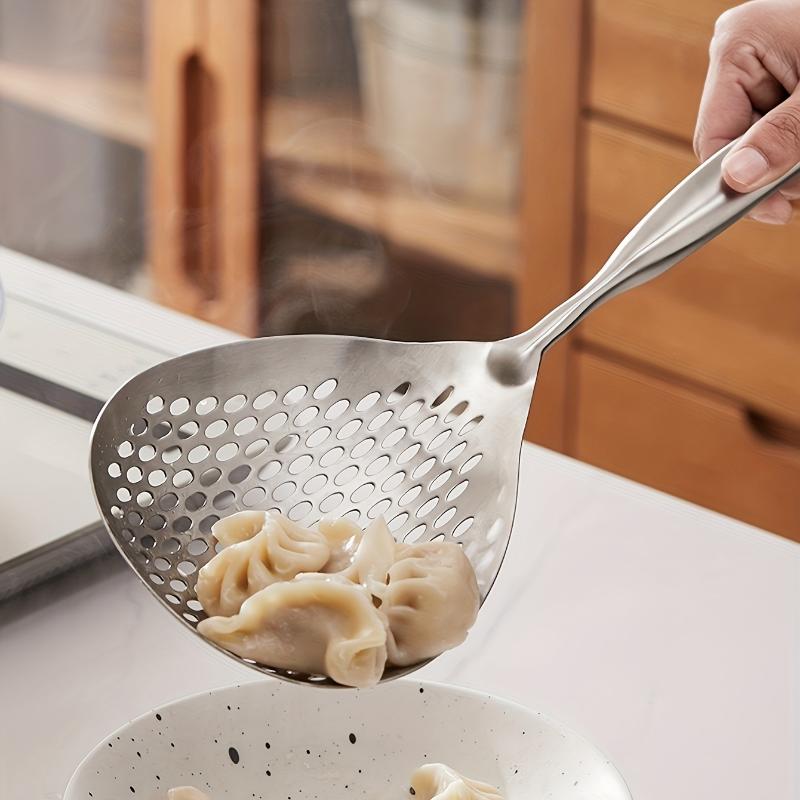 201 Кухонная утварь из нержавеющей стали сито для приготовления пищи с деревянной ручкой дуршлаг для перца и приправ сито посуда фильтр совок ложки