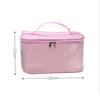Fashion Leather Squar Portable Beauty Women's Makeup Bag Cosmetic Organizer Storage Wash Bag