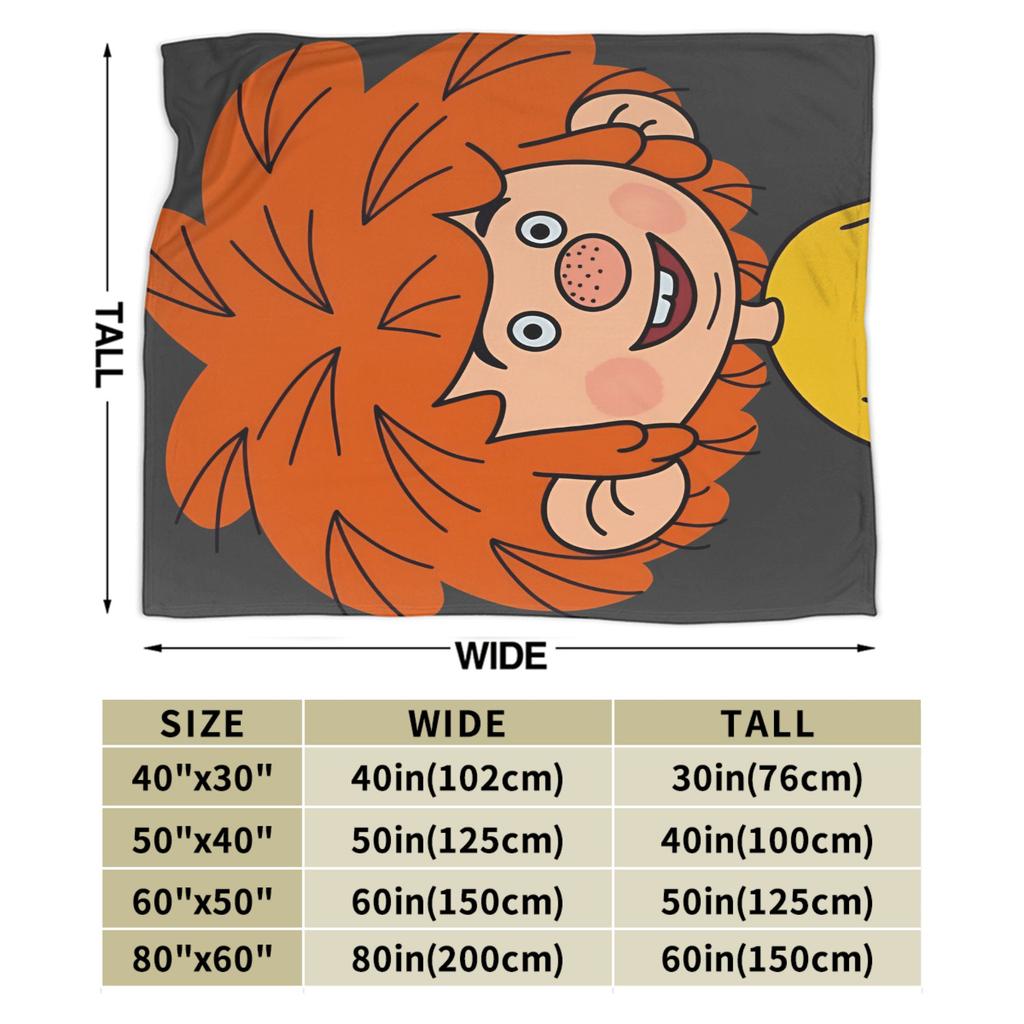 Warm Soft BlanketsGirls Boys Decorative P-Pumuckl Bedding Throws Flannel Bedspread For Couch Chair Fluffy Sofa Bed Cover