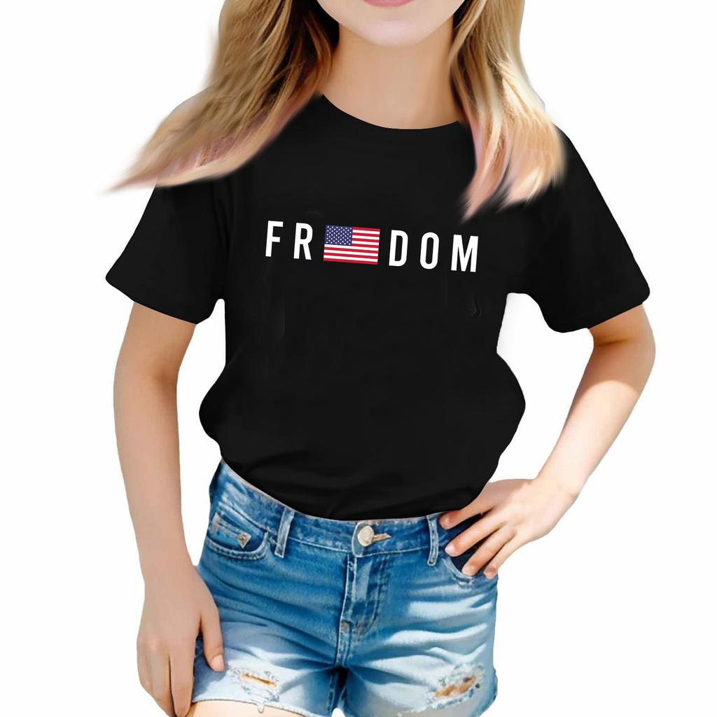 Футболки для малышей, для девочек и мальчиков, детские топы, футболки с принтом с коротким рукавом для мальчиков и девочек 1-12 лет, Летние