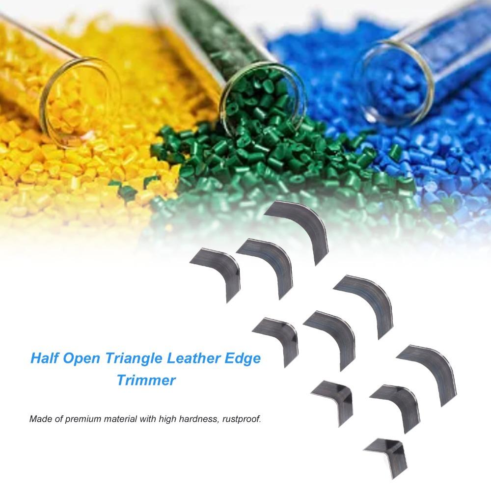 10 PCS Carbon Steel Leather Corner Punch Set Triangular Cutting Dies Kit DIY Leathercrafts
