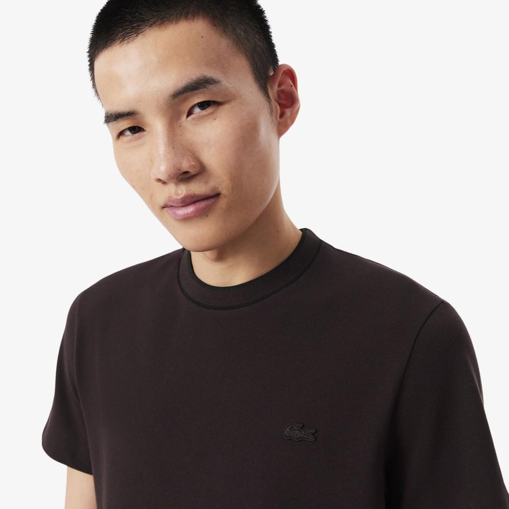 [lacoste] Men's Contrast Tipped Line Match Pique Short Sleeve T-Shirt TH1004-56G3LA