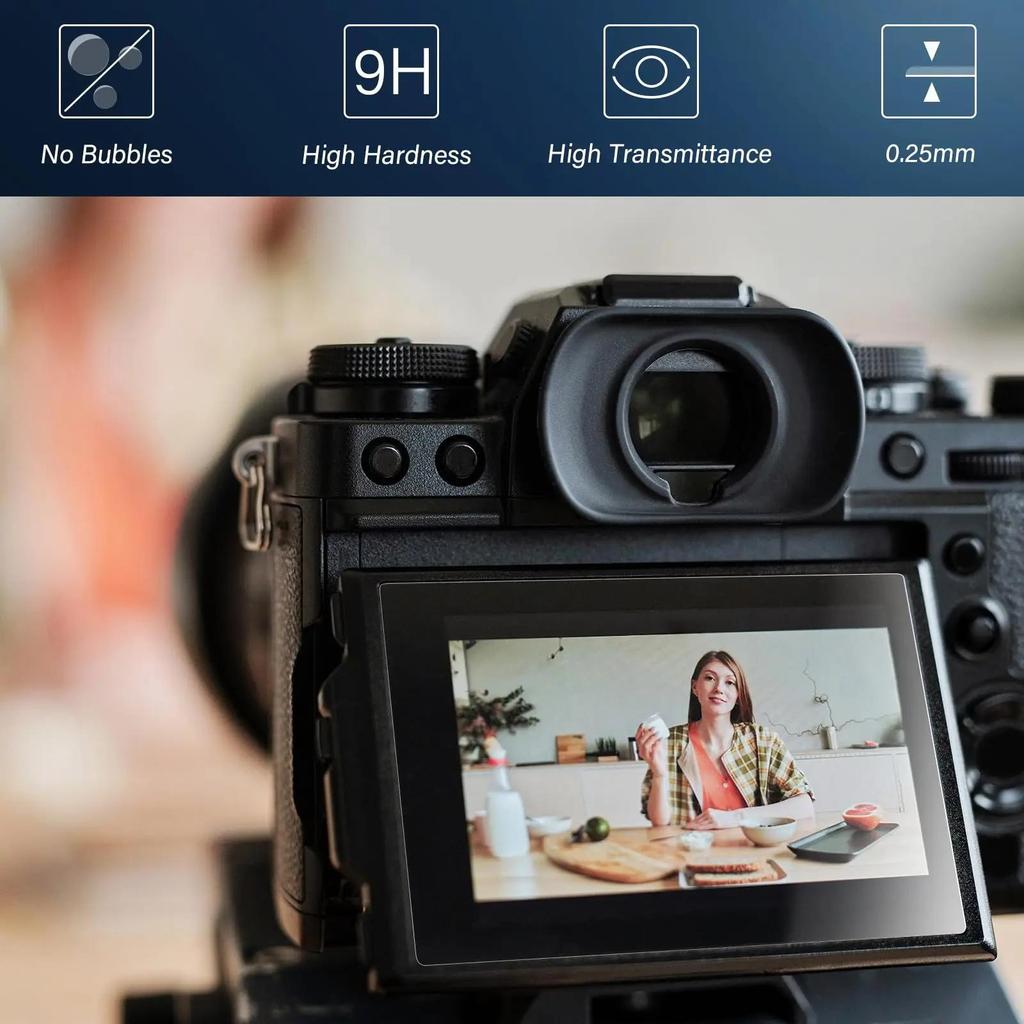 3pcs Tempered Glass for Fujifilm XT50 XT30 XT5 XT4 X100VI X100V X100IV XS20, Anti-Scratch Screen Protector Film Accessories