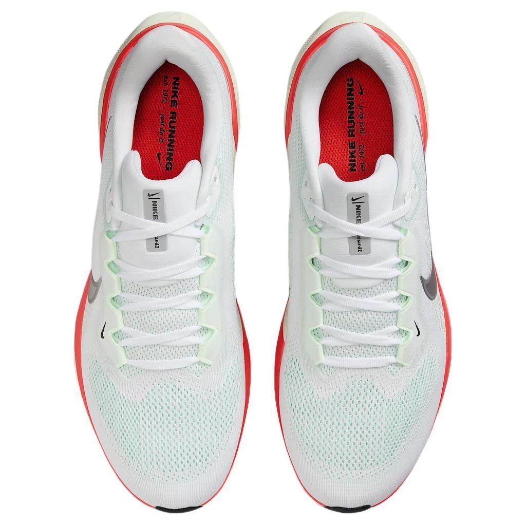 Nike Air Zoom Pegasus 41 Barely Green Bright Crimson Men Sneakers White Metallic-Silver FD2722-115
