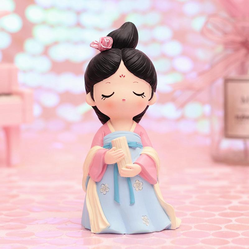 Креативный держатель для телефона в стиле династии Тан: Изысканный орнамент из смолы