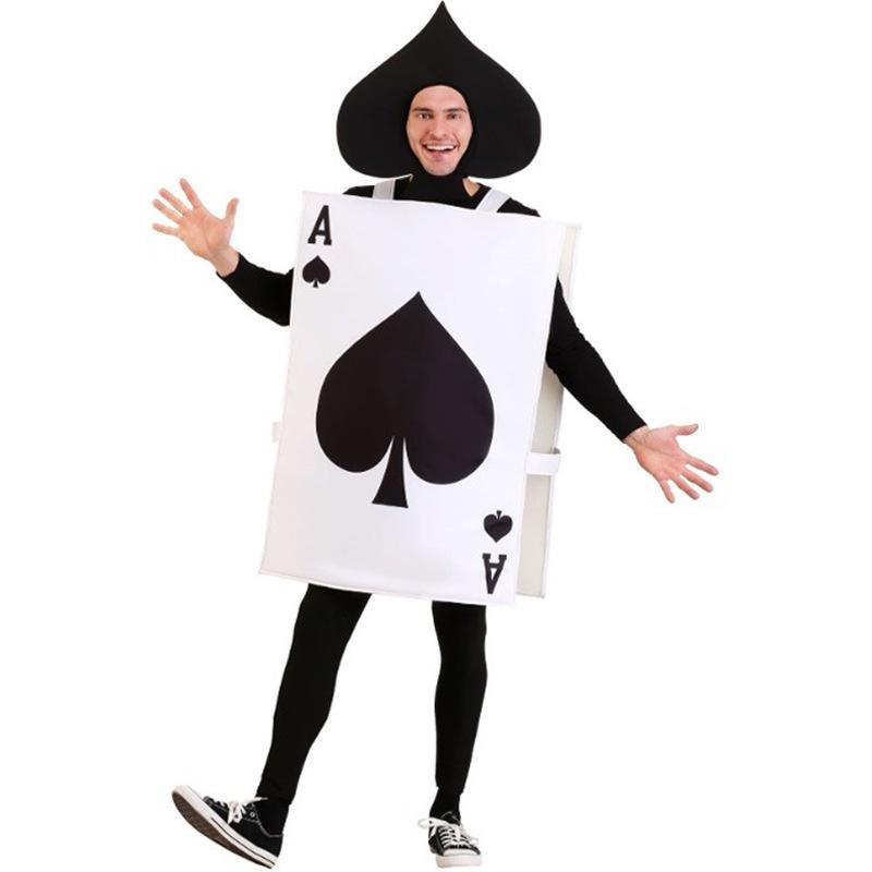 Unique And Trendy Halloween Costume Cosplay Poker Jumpsuit For Men And Women