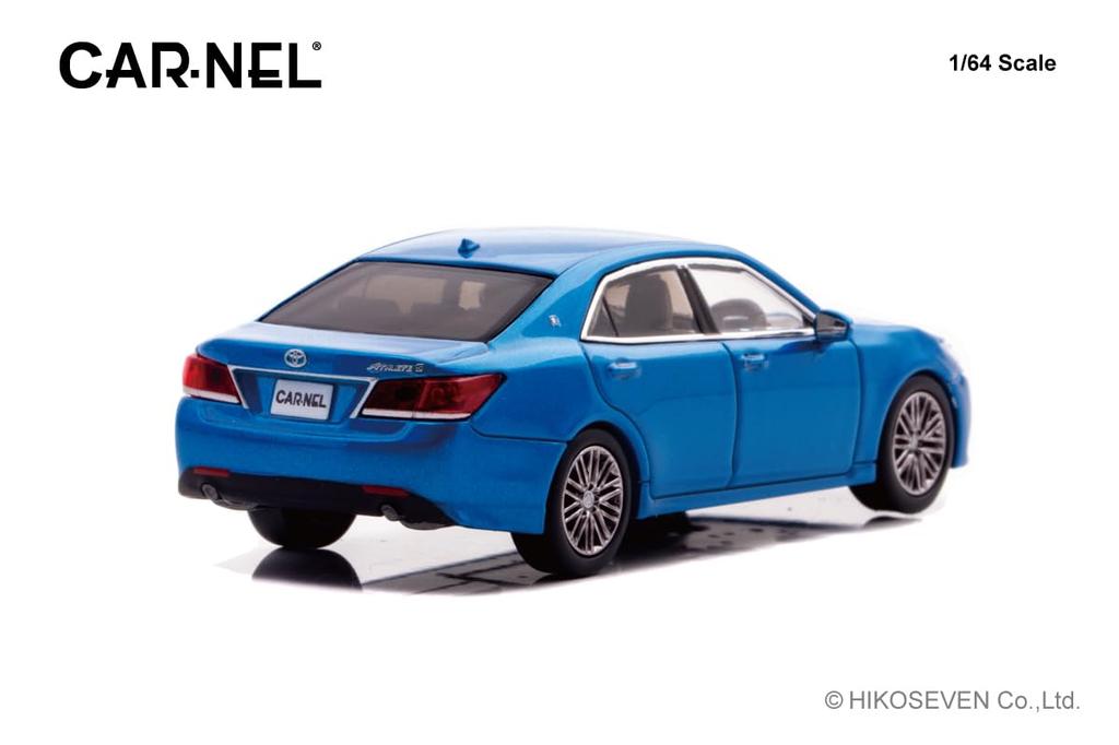 CARNEL 1/64 Scale Toyota Crown Athlete S Japan Color Selection Package 2015 Tenkuu Pure Blue Metallic Finished Product CN640045