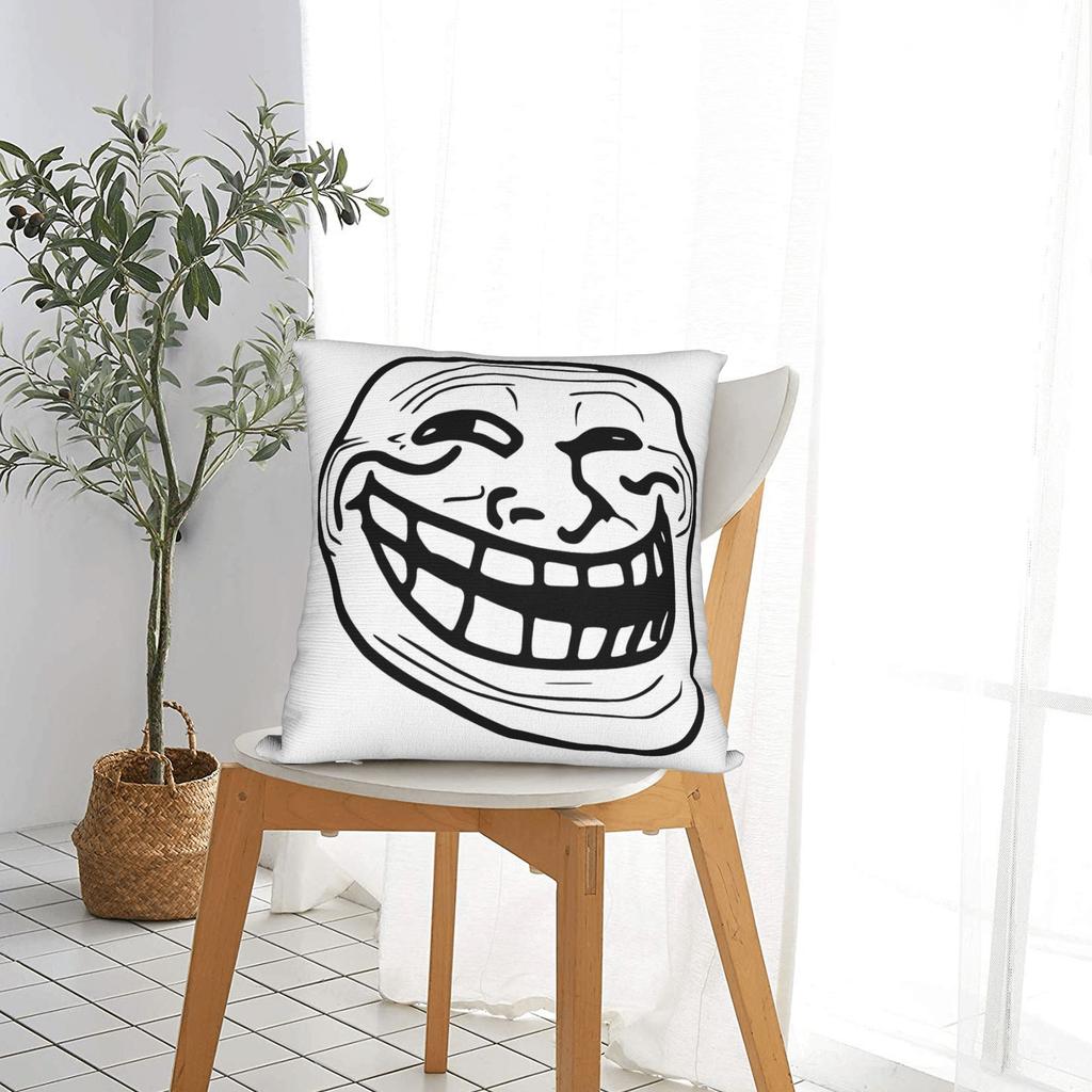 Мем Trollface Rage Comic Смешная Шутка Тролля Интернет Наволочка Пользовательская Наволочка Для Свадебной Вечеринки Домашнего Декора Наволочки