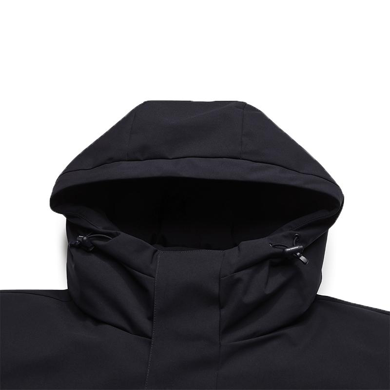Fila Оригинальная Модная Повседневная Спортивная Универсальная Панк Рабочий Стиль Свободная Куртка-пуховик с капюшоном Мужская Верхняя одежда Легендарно-синий F11M549913FNV