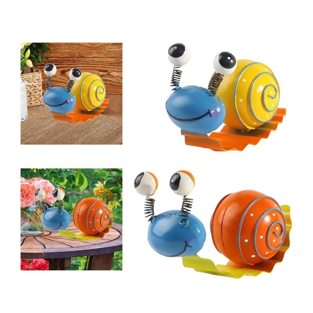 Подвесное украшение Железное искусство Улитка Металлические изделия Раскрашенная улитка Милая улитка Садовый декор Искусство для двора