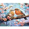 Frame Bird Diy Paint By Numbers Flower Tree Picture By Numbers For Adults Diy Crafts Handmade For Home Decors 40x50cm