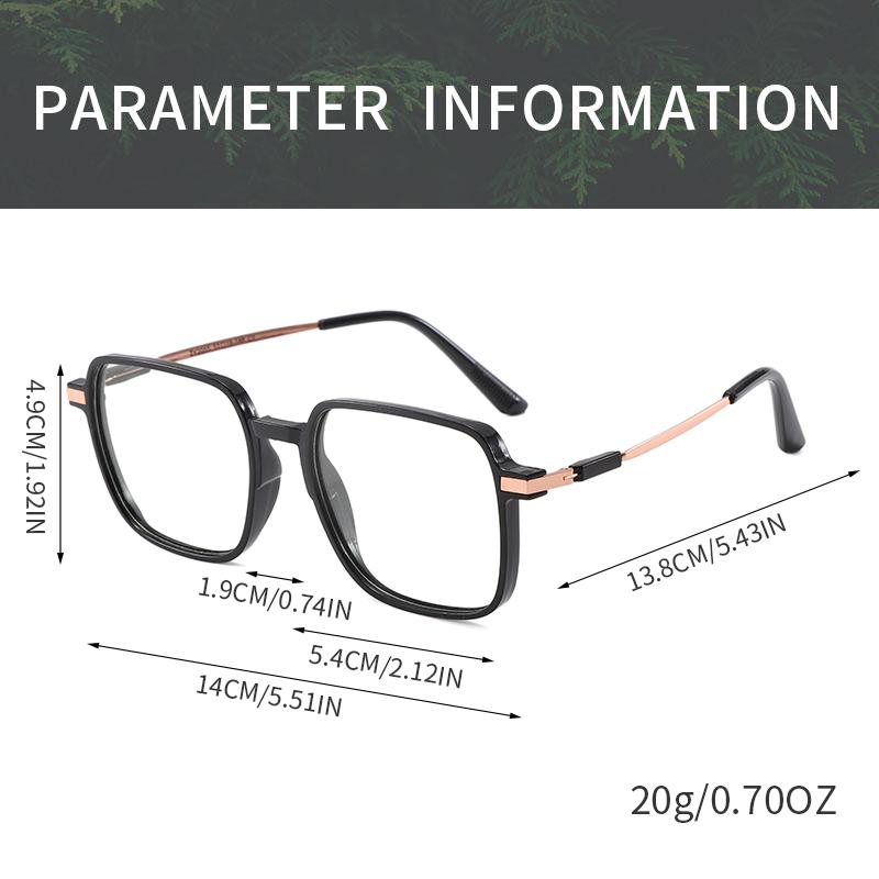 2Pcs Nearsighted Eyeglasses Women Men Retro Square Student Finished Myopia Glasses Prescription Glasses