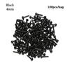 100Pcs Plastic Black Plastic Safety Thread Eyes Safety Plastic Safety Curved Eyes  Handwork